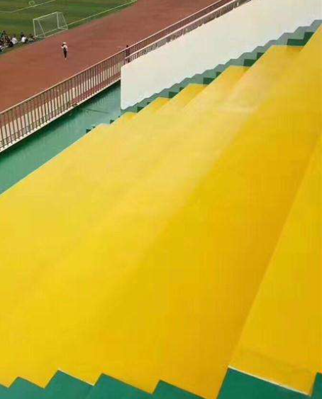 杭锦球场台阶翻新修补改造